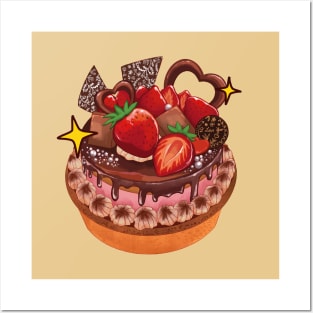 Japanese Strawberry Cake Posters and Art